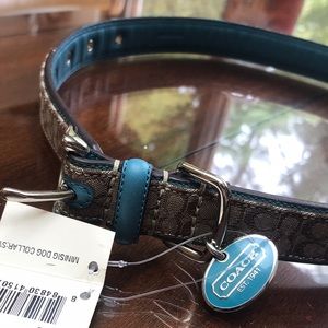 NWT | Coach XL Dog Collar w Charm | XLarge
